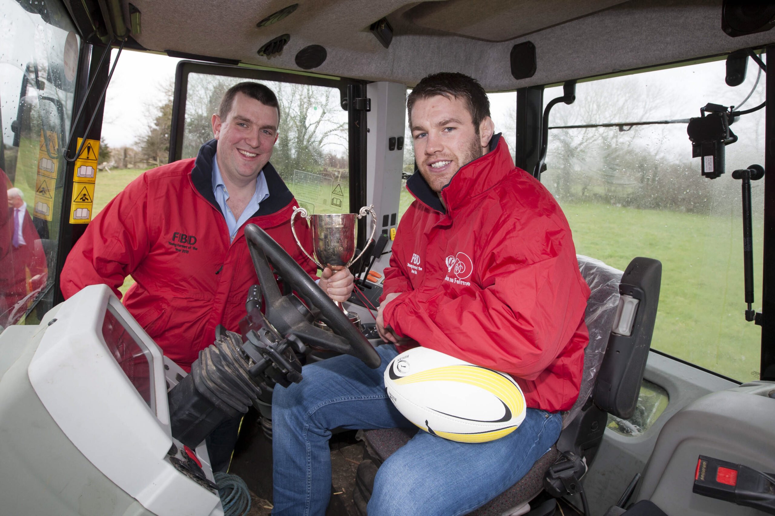 John Buckley, FBD Young Farmer of the Year 2013 with Sean O’Brien, launching the 16th FBD Young Farmer of the Year.