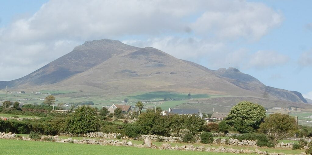 The Mourne Mountains, photographed from Annalong in Co Down earlier this week