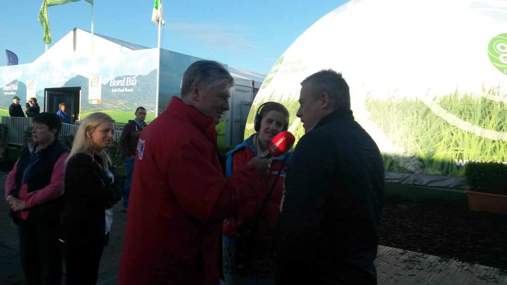 Pat Kenny gets out and about early to meet and greet.