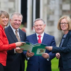 Pictured are Dr. Rachel Creamer, Project Manager, Teagasc; Prof. Gerry Boyle, Director of Teagasc; Brendan Howlin, Minister for Public Expenditure and Reform and Laura Burke, Director General, EPA at the launch.