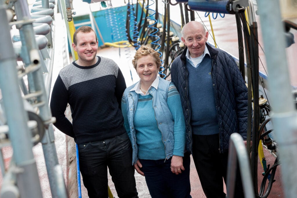 Thomas, Ann and Eddie Dwan, the 2014 NDC and Kerrygold Milk Awards Winners