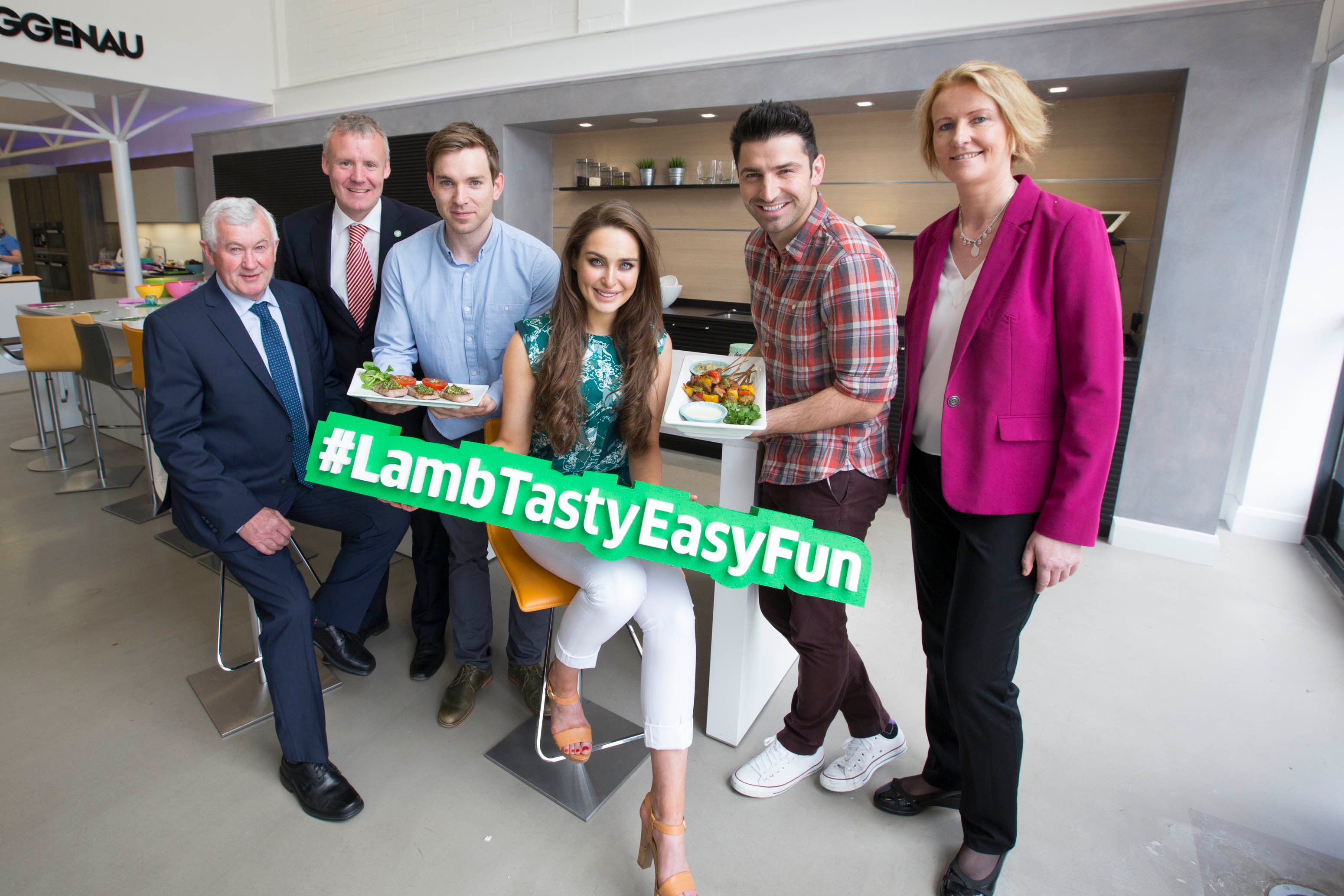 Pictured at the launch of the campaign are (from left to right) John Lynskey, IFA; Declan Fennell, Bord Bia; sports nutritionist and food blogger Daniel Davey; food blogger Roz Purcell; chef Stuart O’Keeffe and Teresa Brophy, Bord Bia
