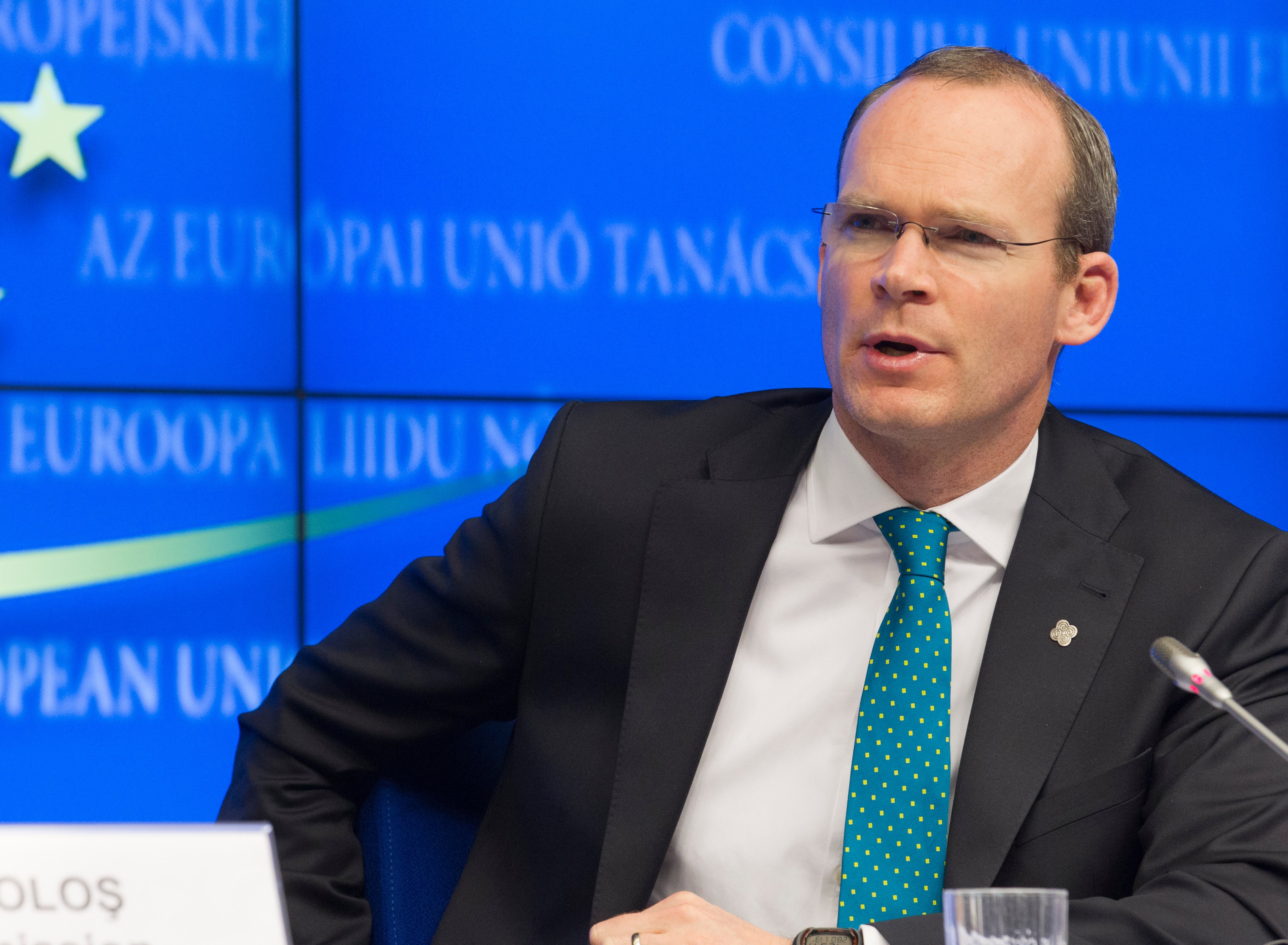 Minister Coveney was at the recent extraordinary Council of Ministers meeting in Brussels on Monday