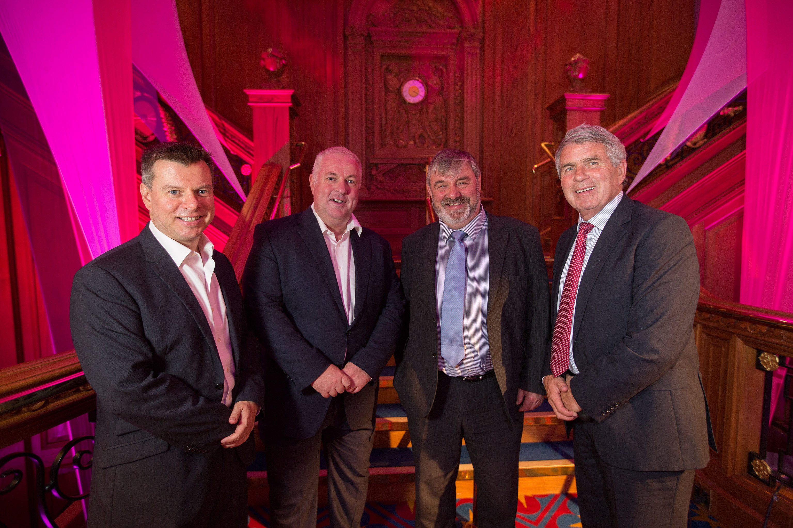 Steve Orr, Director, NISP, Greg McDaid from Fujitsu with Norman Apsley, Chief Executive Officer at NISP and Dick Milliken, Chairman, NISP