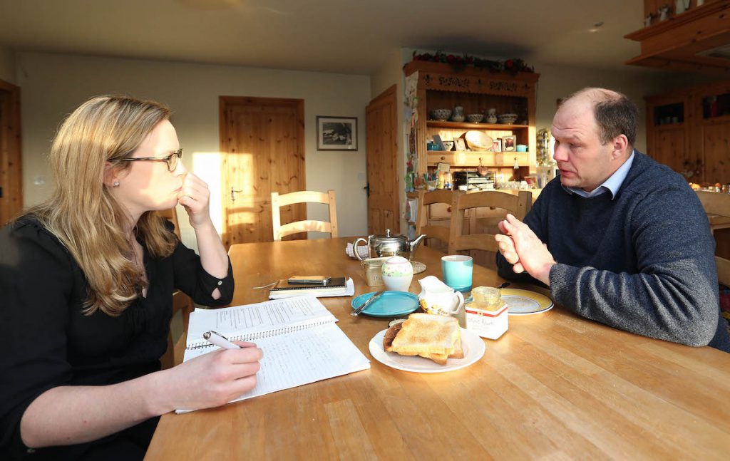 Henry Burns with Agriland editor Margaret Donnelly. Pic : Lorraine O’Sullivan
