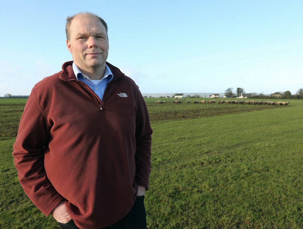 Henry Burns on his farm in Laois. Pic: Lorraine O’Sullivan