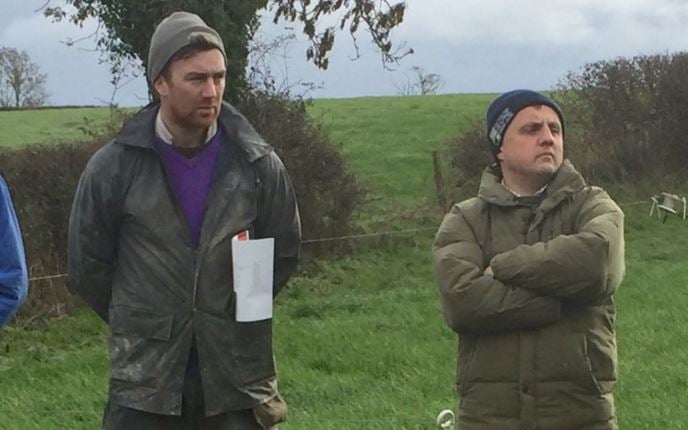 PJ O’Keeffe (Left) and Teagasc’s George Ramsbottom (Right)