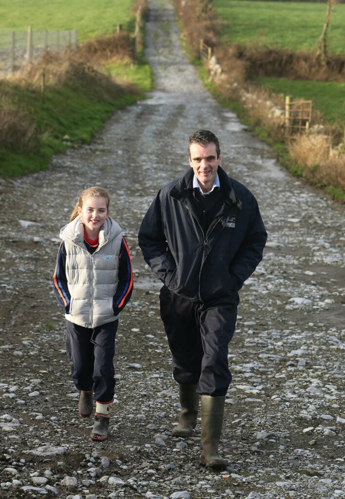 Joe Healy with his daughter Anna. Pic : Lorraine O’Sullivan