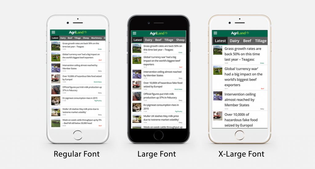 You can now adjust the font size in the settings section
