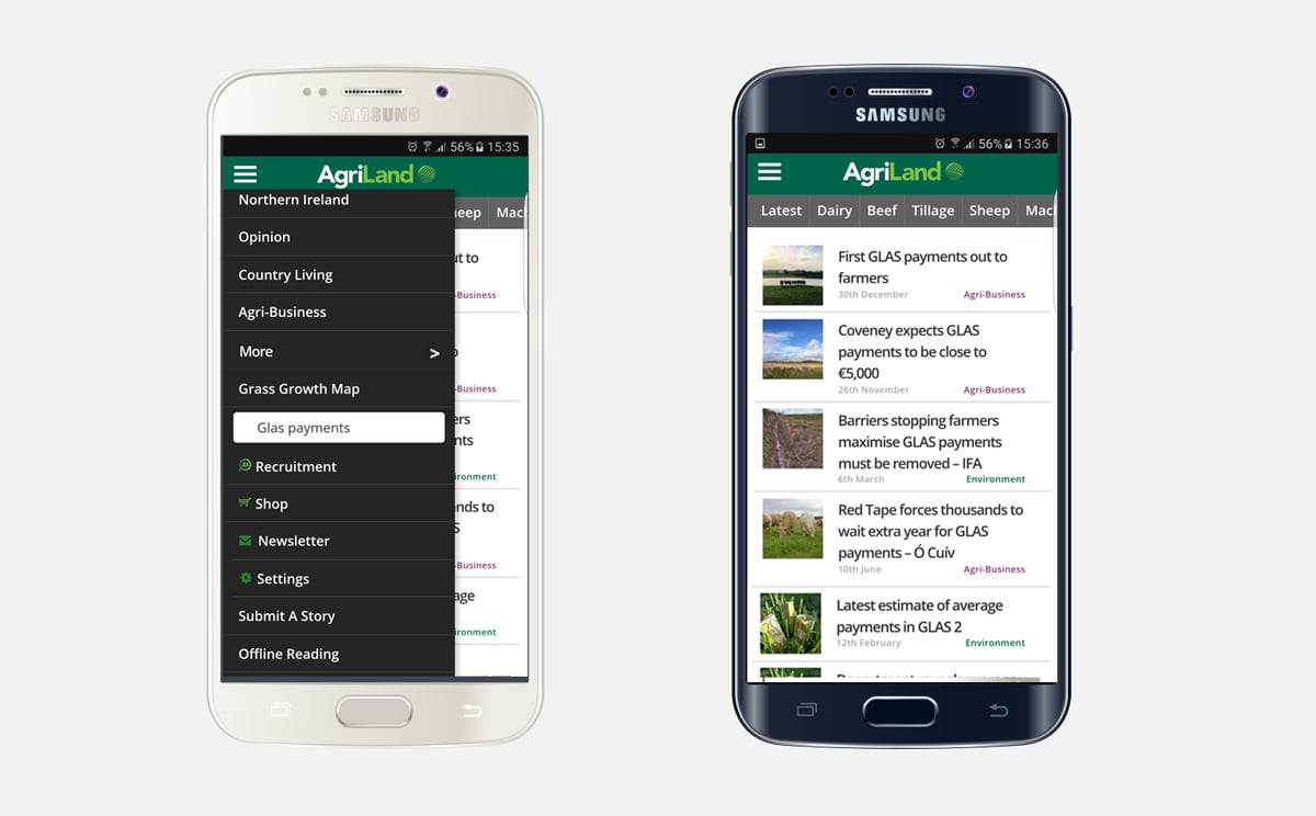 You can now search for additional content on Agriland straight from our app too!
