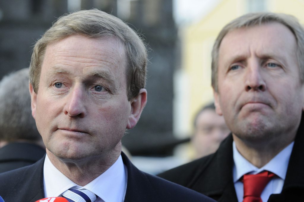 Fine Gael Leader Enda Kenny and Minister Michael Creed