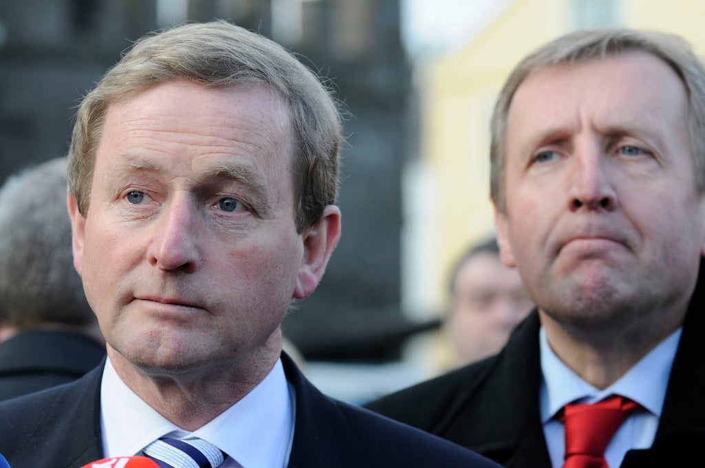 Fine Gael Leader Enda Kenny and Minister Michael Creed