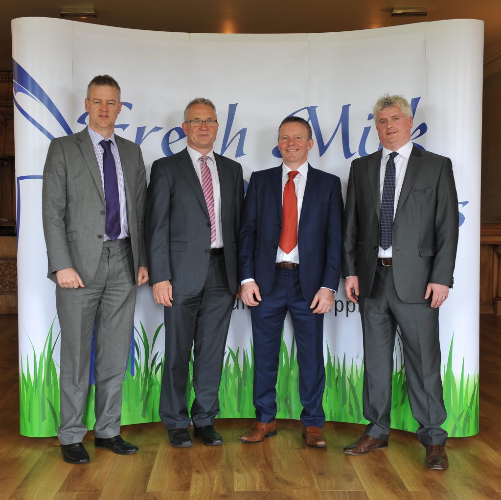 Donncha Collins FDC Tax Advisor, Pat Murphy Head of Environmental Knowledge Transfer, Teagasc, Larry Hannon FMP Chairman &amp; Barry Murphy, FDC Accountants