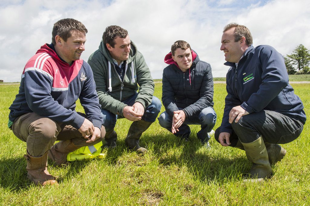 Pictured at a dairy open day in Clonakilty Agricultural College are Michael Leonard, Churchcross, Owen Doyle, Ian O’Connor, Killarney &amp; Keith Kennedy, Vice Principal. Photo O’Gorman Photography.