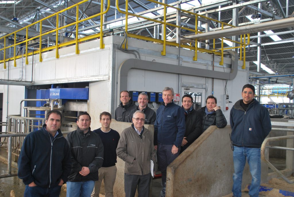 The farm management team on the 6,500 head Chilean dairy farm