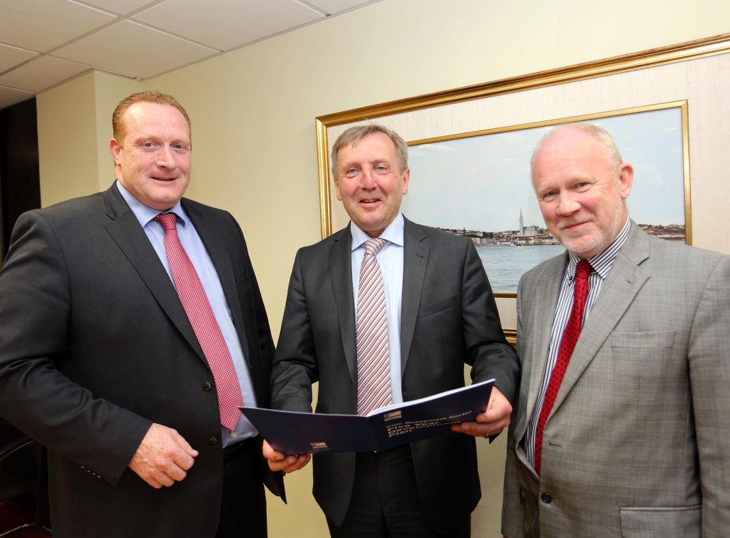 MII Director Cormac Healy, Minister For Agriculture, Michael Creed and Chairman of MII, Philip Carroll