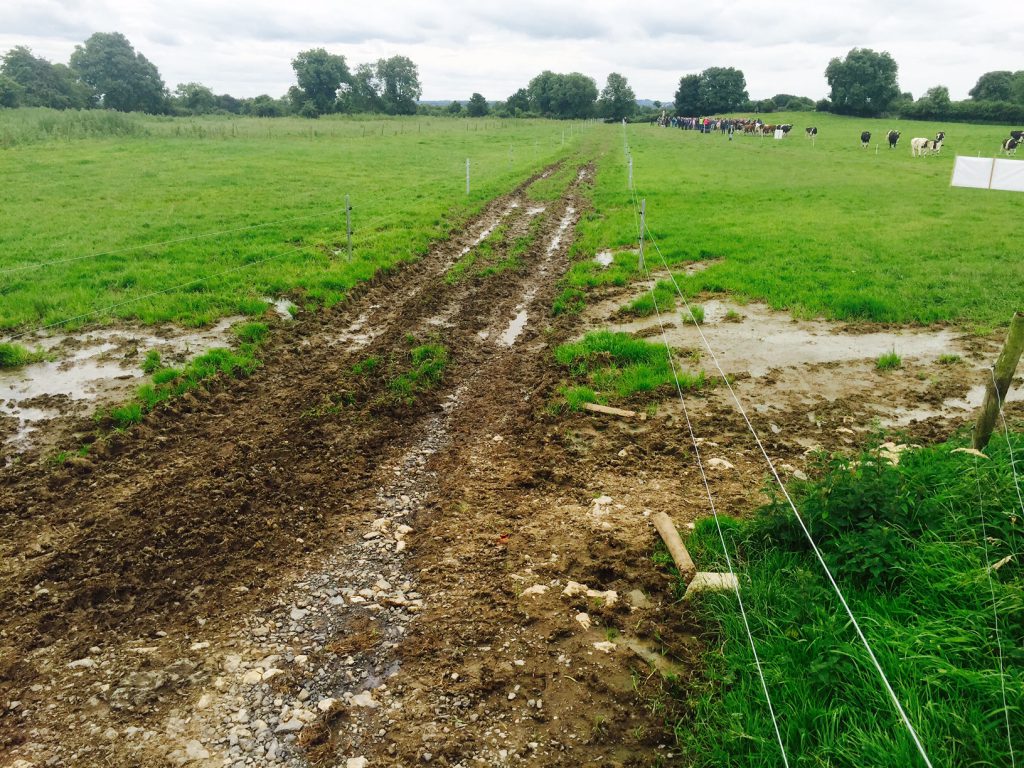 Greene says temporary roadway has been of huge benefit to the farm.