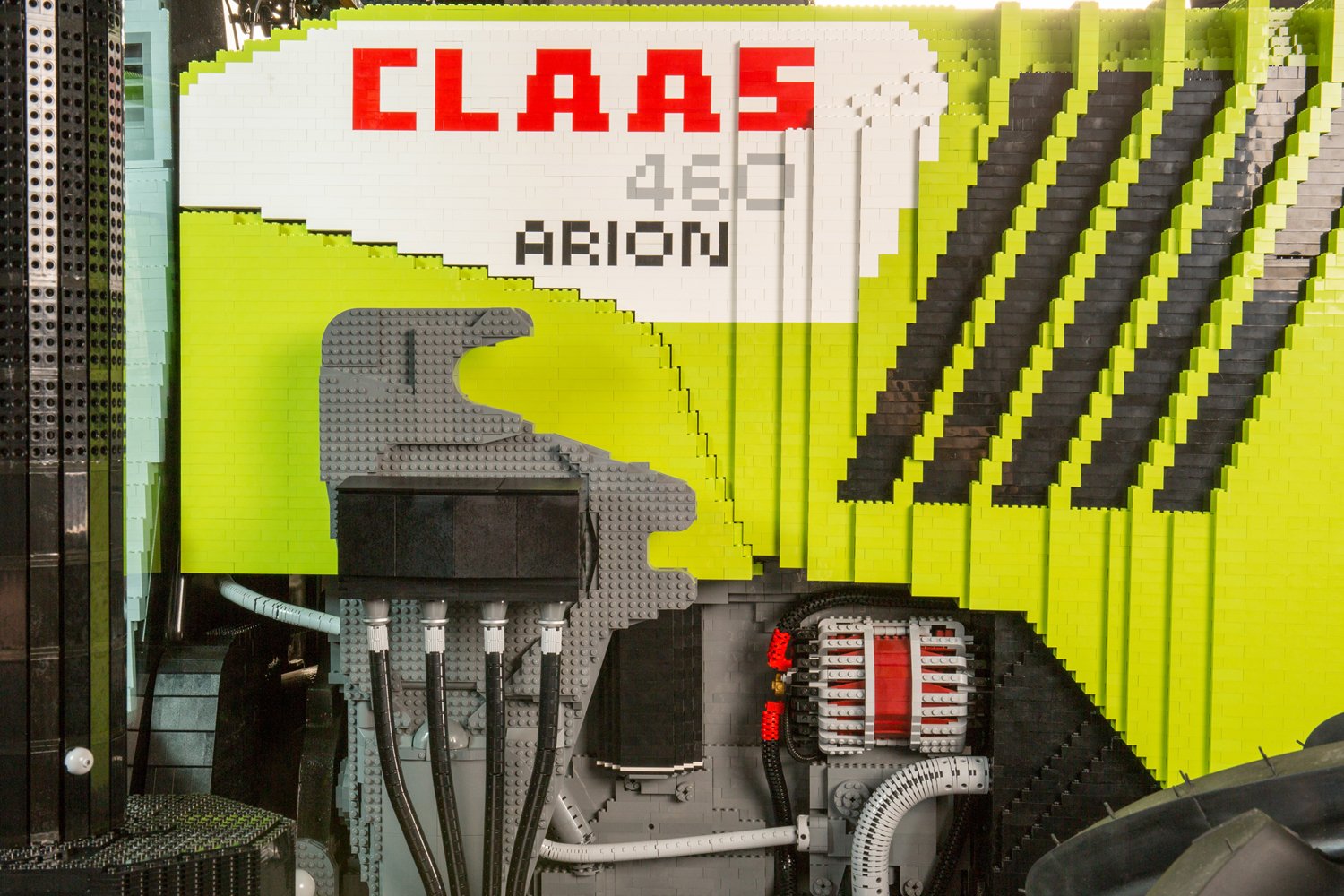 Full-scale lego model of Claas 460 