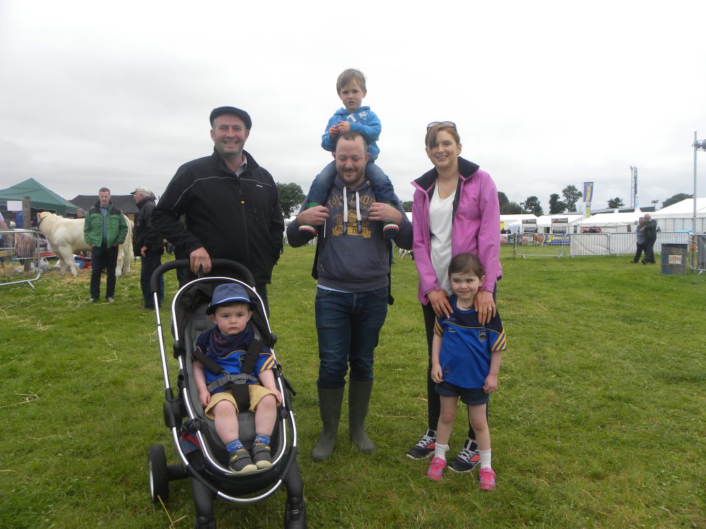 The Maxwell family with James and Richard Springer from Tipperay