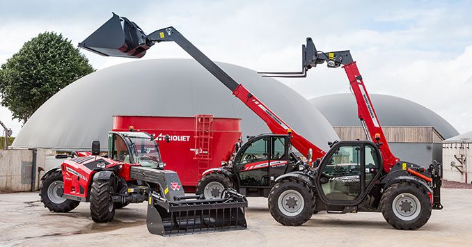 Massey Ferguson’s new line of telehandlers. Source: Massey Ferguson