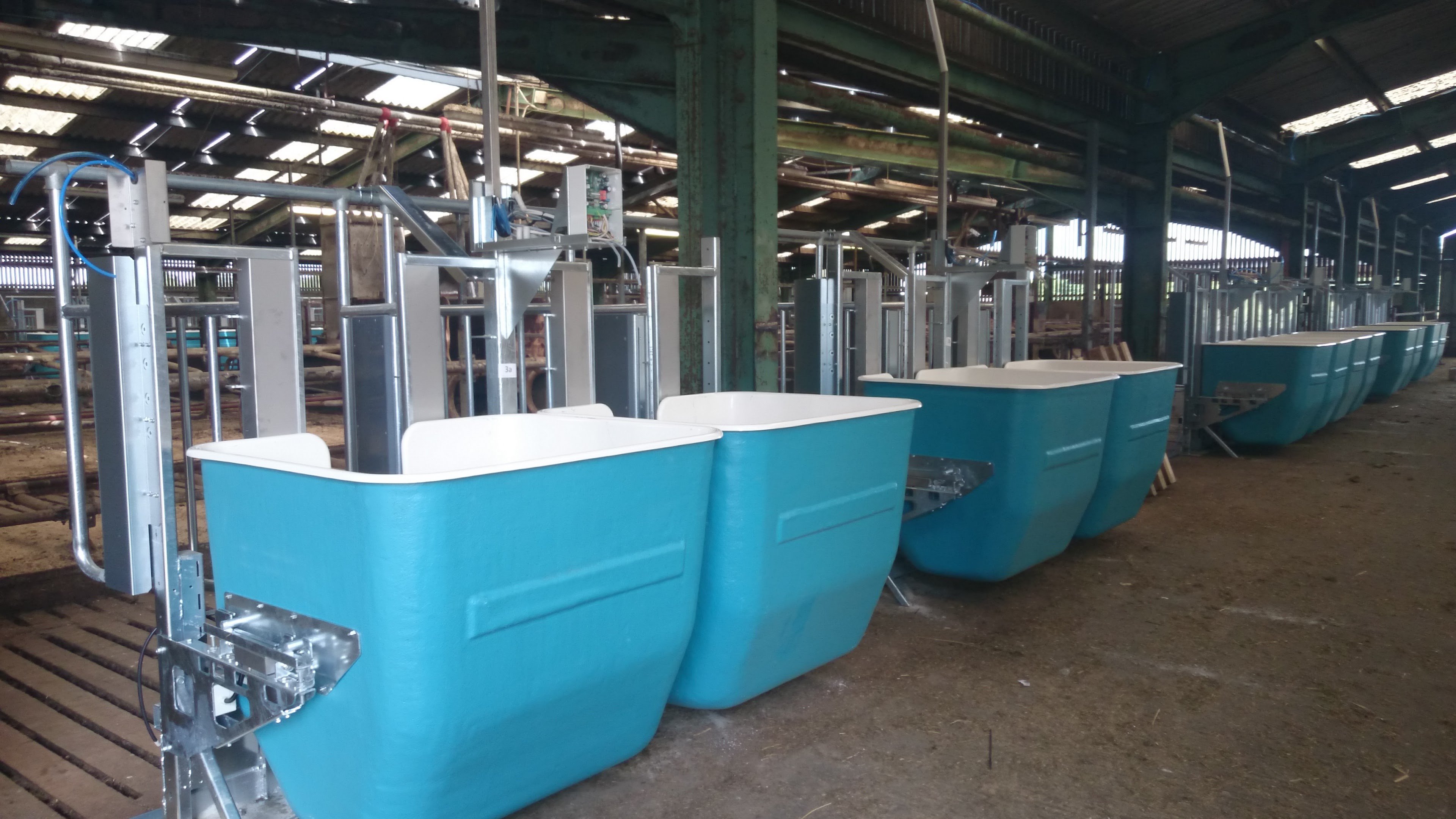 Equipment to monitor individual feed intake of dairy youngstock. Source: AFBI
