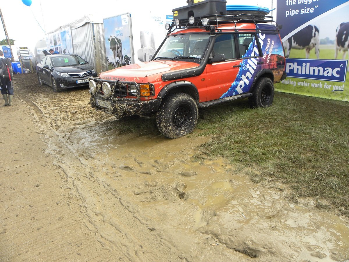 Mucky patches beginning to appear already at the Ploughing.