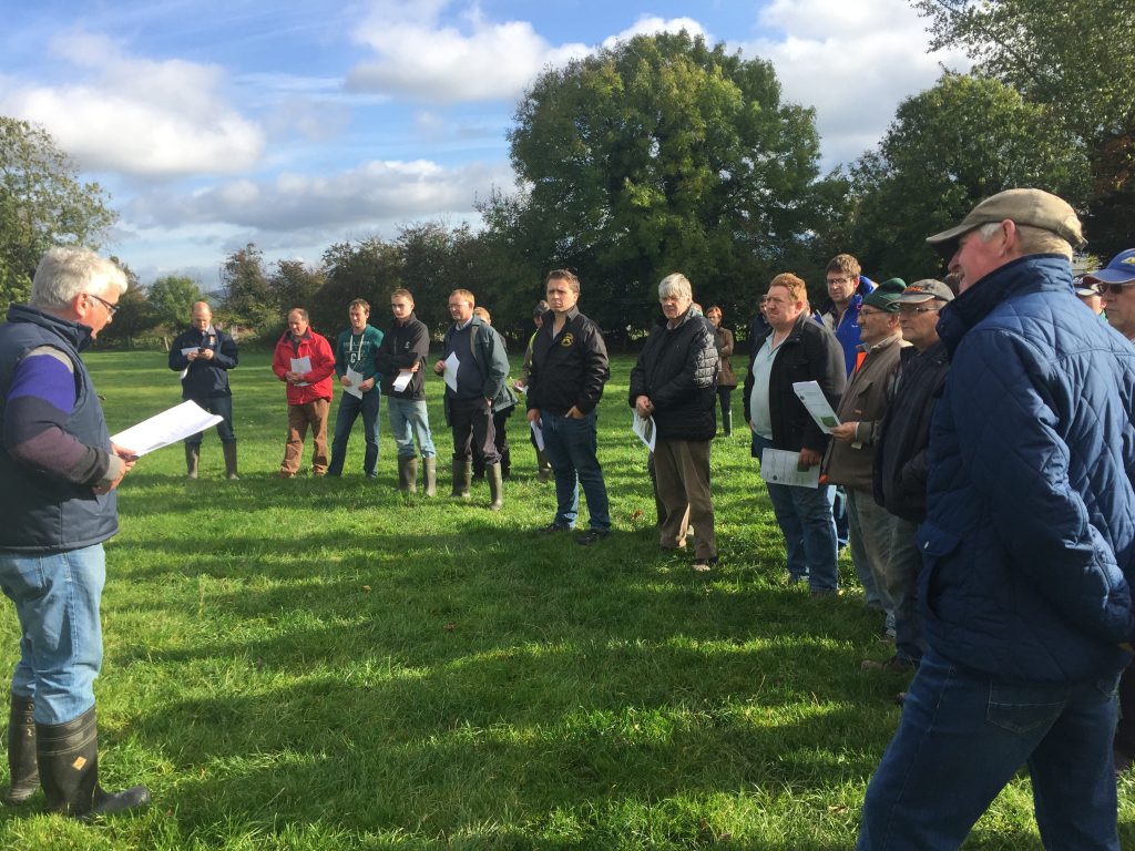 Crowds in attendance at the farm walk