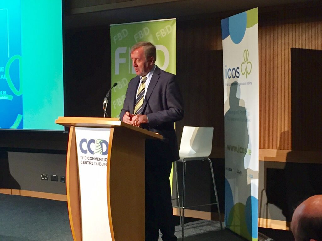 Minister Michael Creed closing the ICOS conference