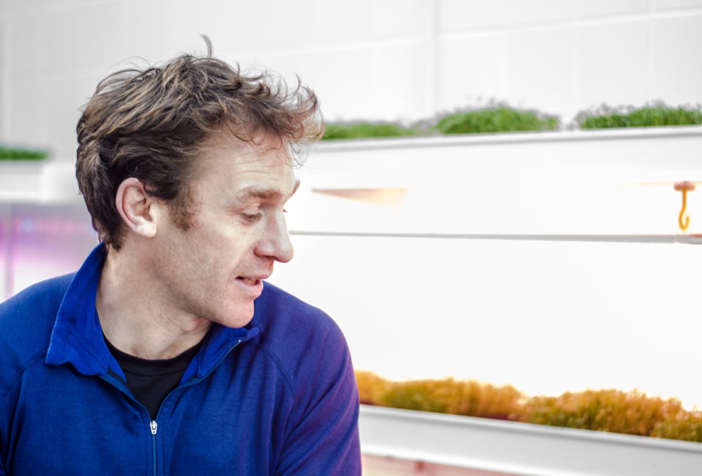Simon O’Donnell is the coordinator of the urban farm