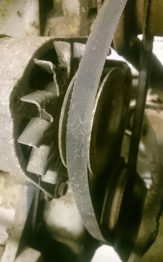 A standard V belt system