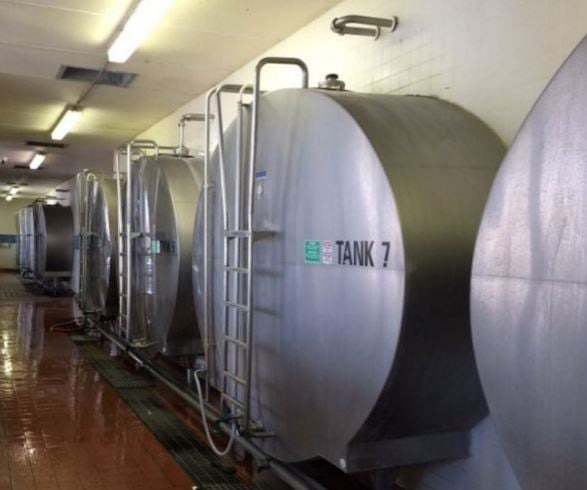 Eight 30,000L Mueller Milk Tanks have also been installed on the Tulare Farm in California.
