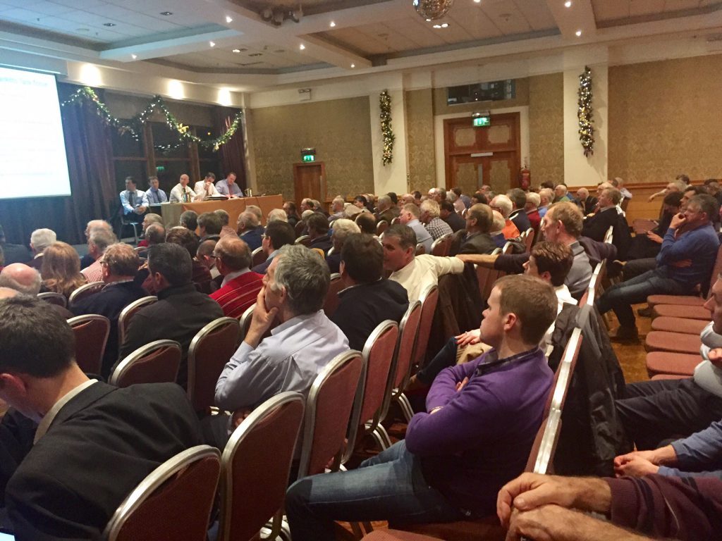 Farmers in attendance at the ‘Beef Challenges 2017’ event