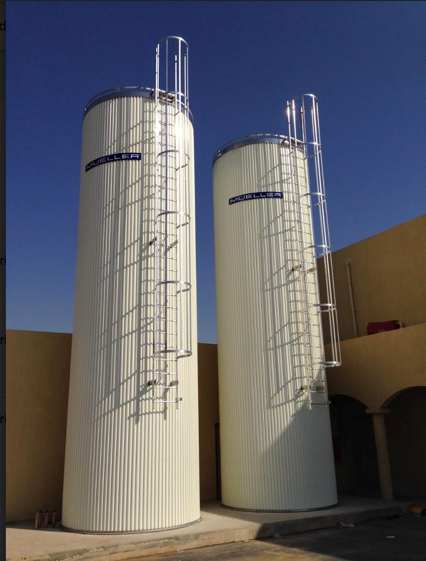 Two 50,000L Mueller Milk Silos have been installed at Al Safi Dairy in Saudi Arabia