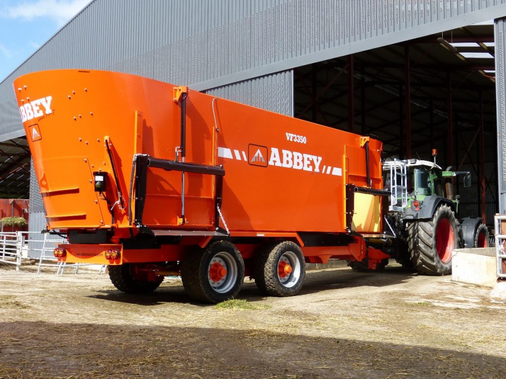 Abbey Machinery’s Tri-Auger diet feeder is proving to be a popular export product.