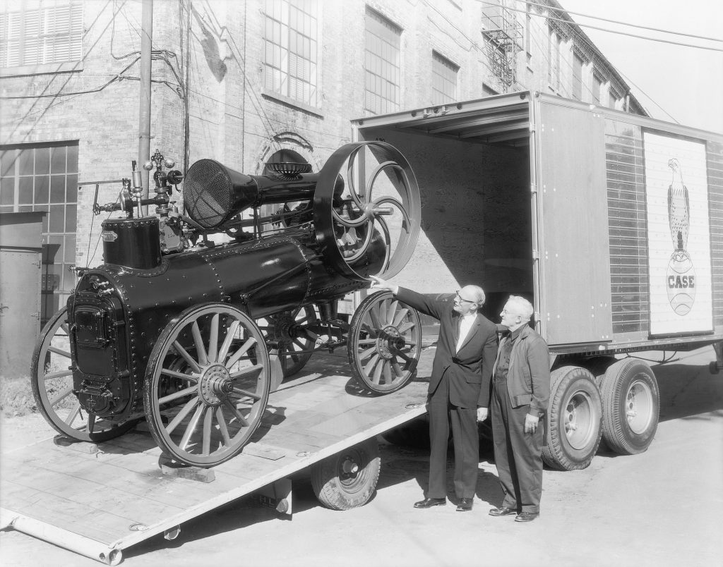 JI Case manufactured large numbers of steam engines.