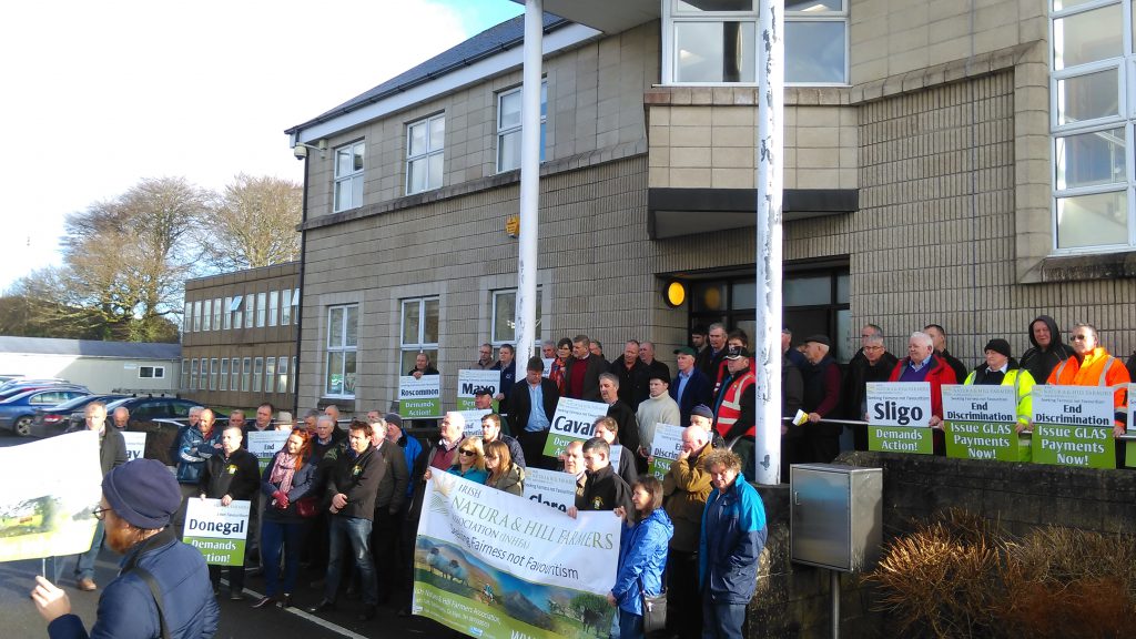 INHFA protest in Castlebar, Co. Mayo, today.