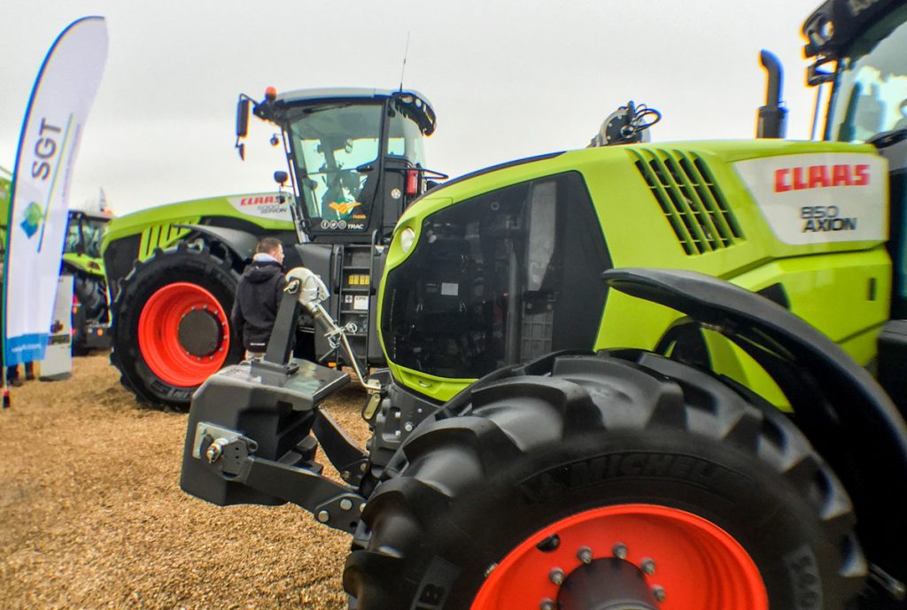 The Claas stand wasn’t short of horsepower.