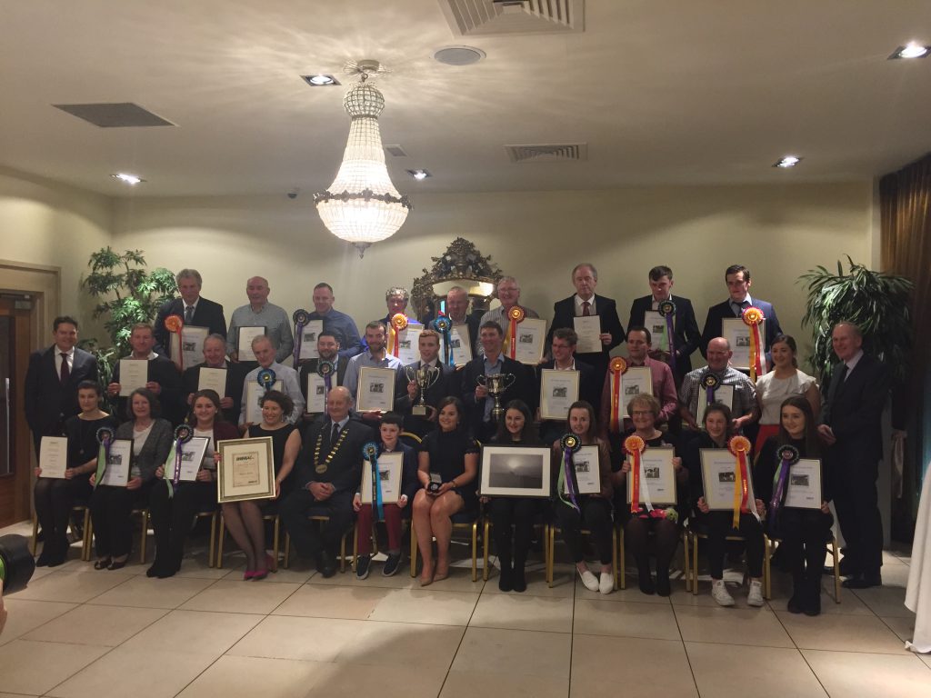 Winners pictured on the night, having received their awards