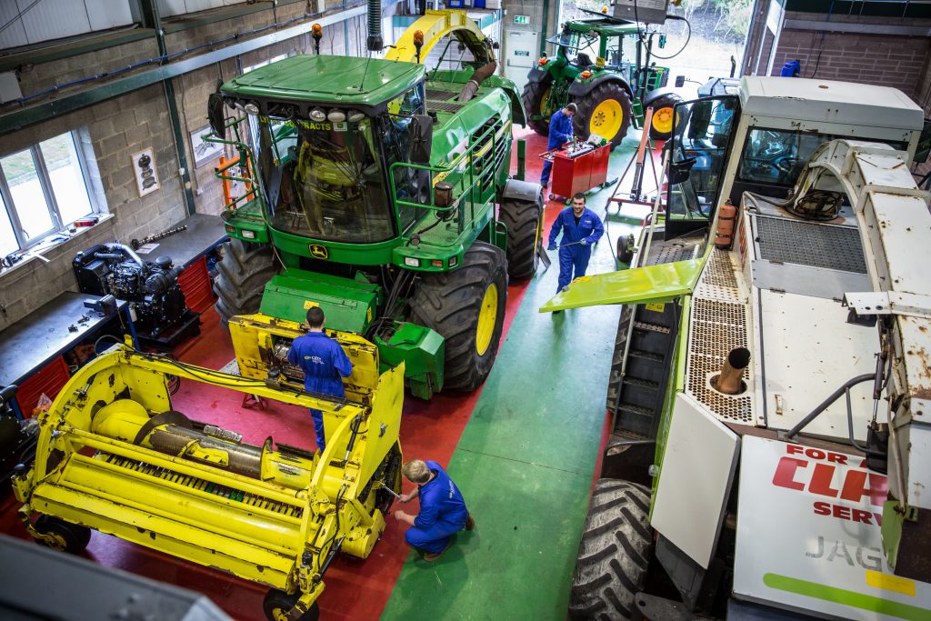 One of the land-based (service) engineering workshops at CAFRE