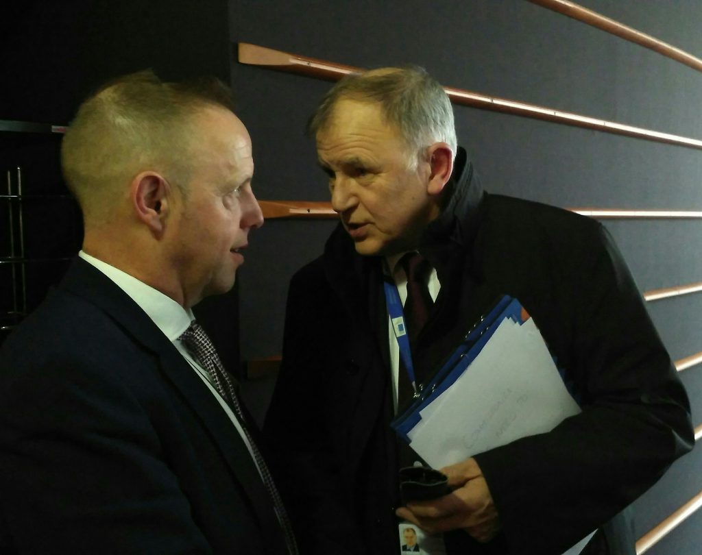 Eddie Punch pictured with EU Commissioner for Health and Food Safety Vytenis Andriukaitis