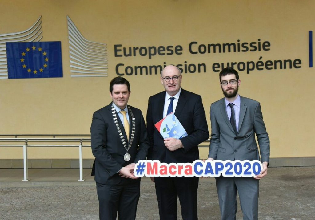 Macra President Sean Finan, Commissioner Phil Hogan and Thomas Duffy