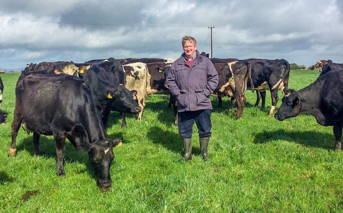 Joe Kirwan picture on his farm last spring