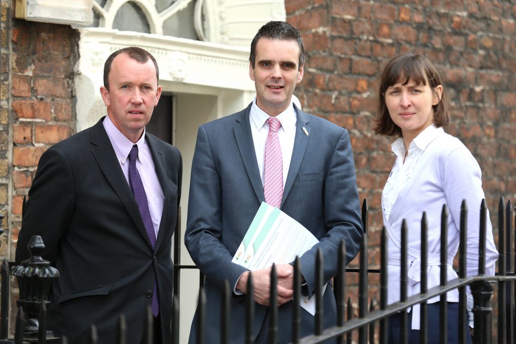 L-R: Martin Stapleton, IFA Farm Business Chairman; IFA President Joe Healy and Rowena Dwyer, IFA Chief Economist