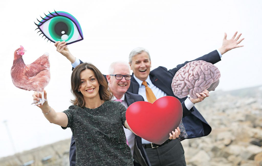 Aveen Bannon, Dublin Nutrition Centre, Damian Harte, Tesco Ireland and Vincent Carton, Manor Farm. Image: Julien Behal Photography