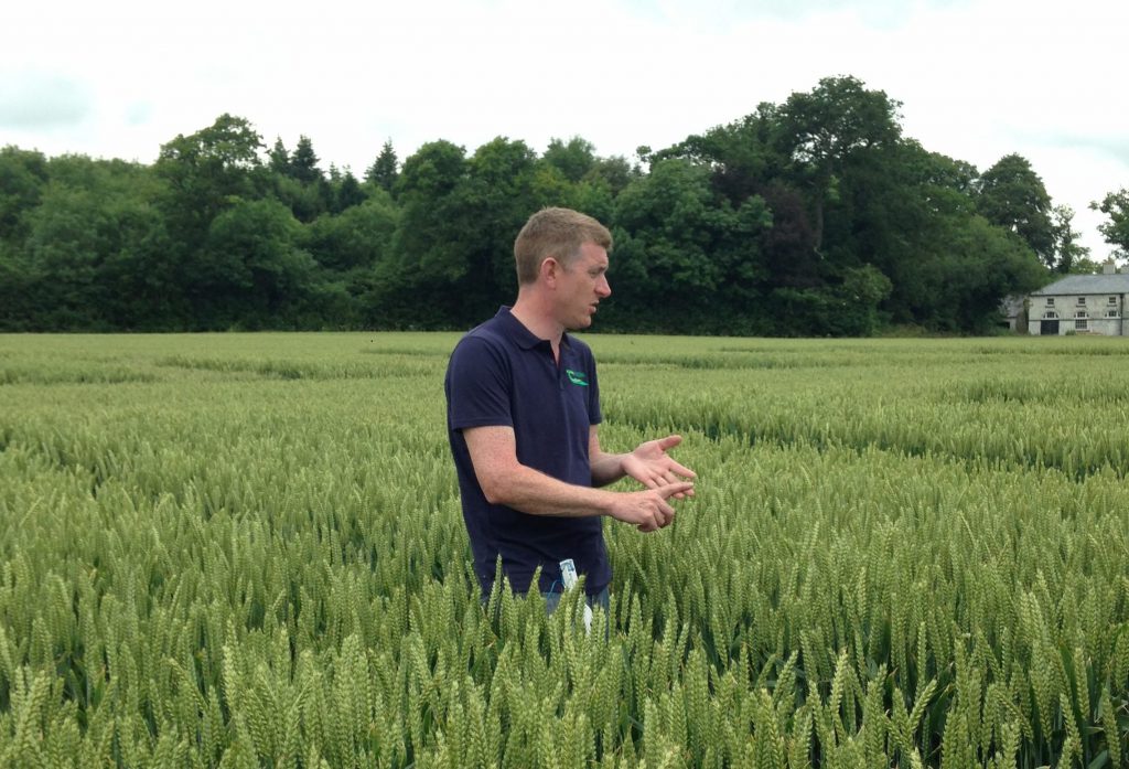 Eamonn Lynch speaking at the Crops and Cultivation open day
