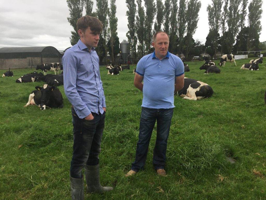 Jack (left) and Micheal Spillane (right) pictured on their farm in Fethard