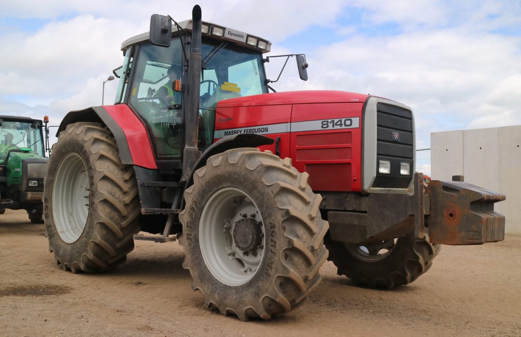 Cheap horsepower: This big, beefy Massey Ferguson 8140, which came from a local farm only two miles away, sold for just €11,551