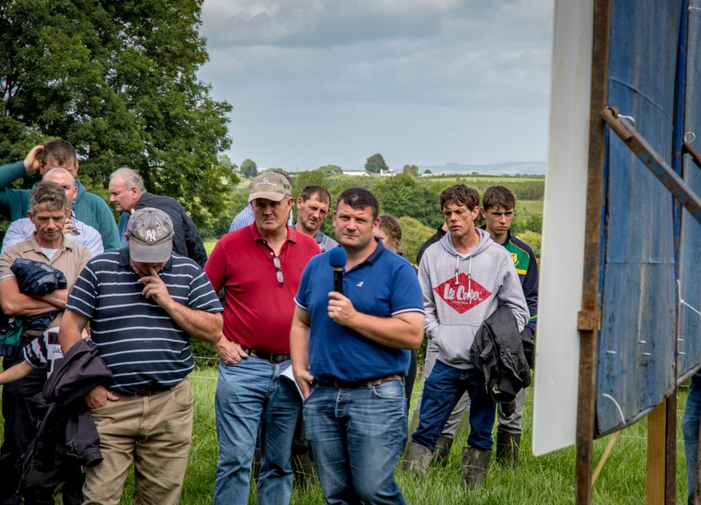 Brian Nicholson pictured speaking at the farm walk