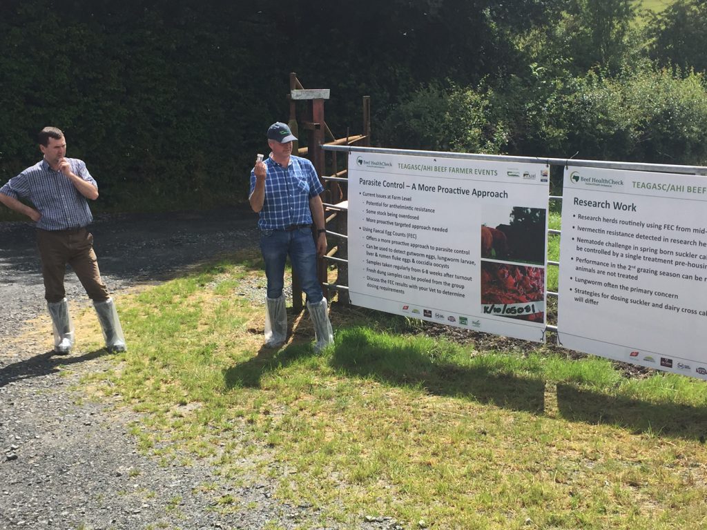 Aidan Murray and Conal Murnaghan speaking at the beef health event