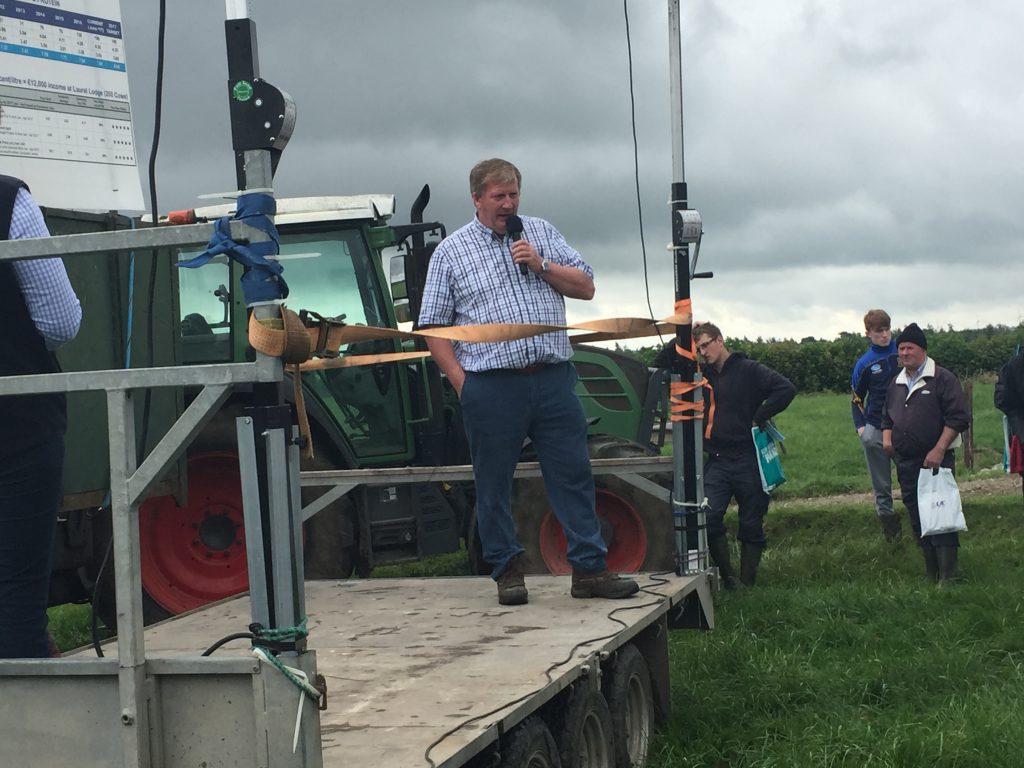 Joe Kirwan speaking at the open day